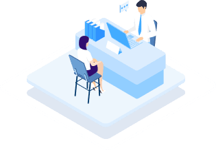 Inclusive workplace interview illustration